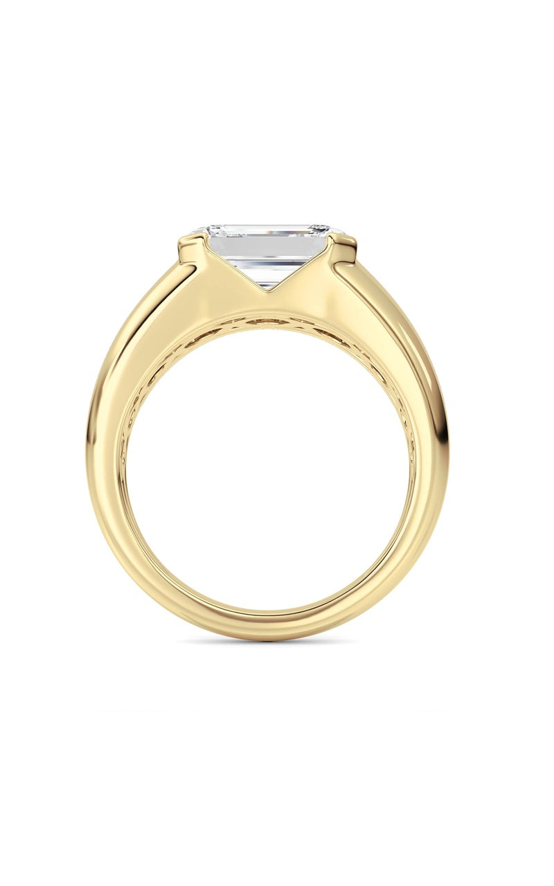 14K White Gold Ring KJ03288R.EM-3-21F, 14K Yellow Gold