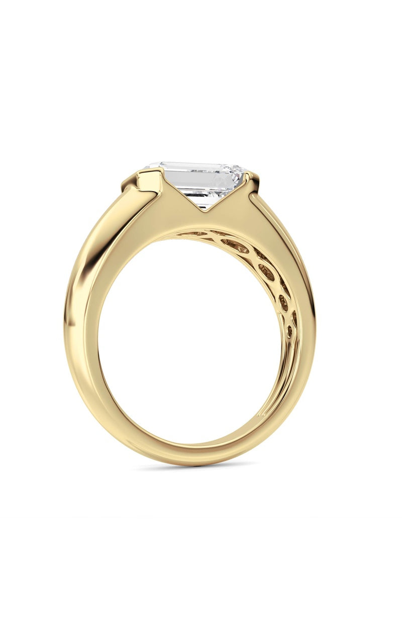 14K White Gold Ring KJ03288R.EM-3-21F, 14K Yellow Gold