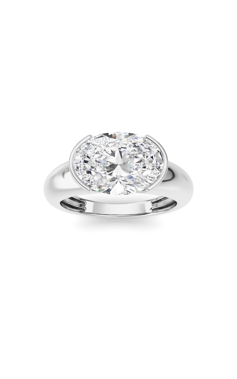 14K White Gold Ring KJ03288R.OV-3-21F, 14K White Gold