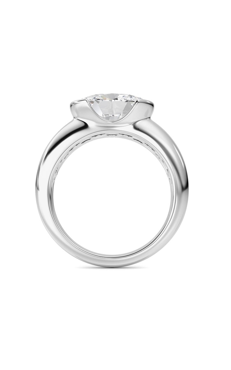 14K White Gold Ring KJ03288R.OV-3-21F, 14K White Gold
