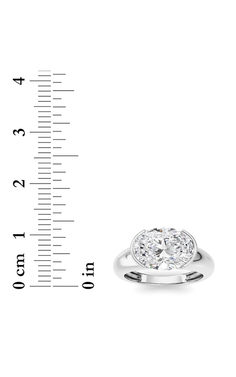 14K White Gold Ring KJ03288R.OV-3-21F, 14K White Gold