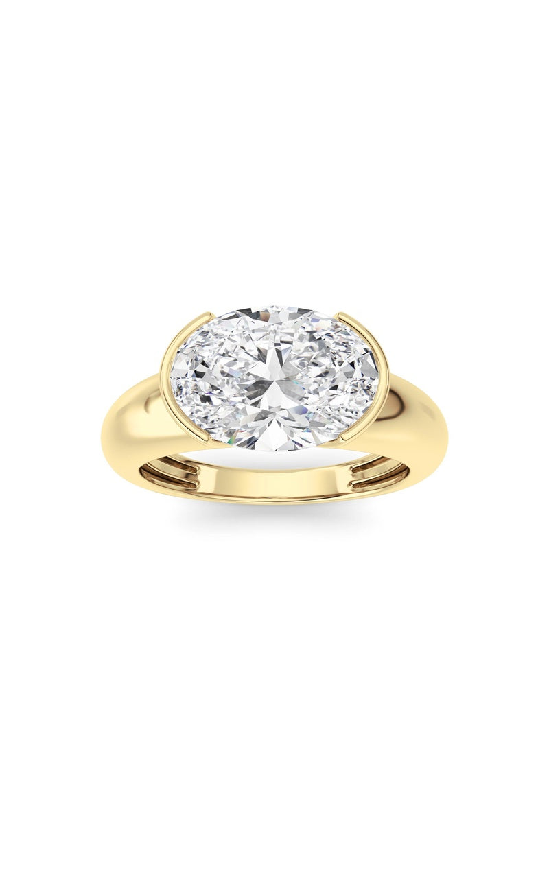 14K White Gold Ring KJ03288R.OV-3-21F, 14K Yellow Gold