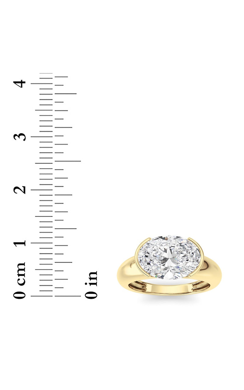 14K White Gold Ring KJ03288R.OV-3-21F, 14K Yellow Gold