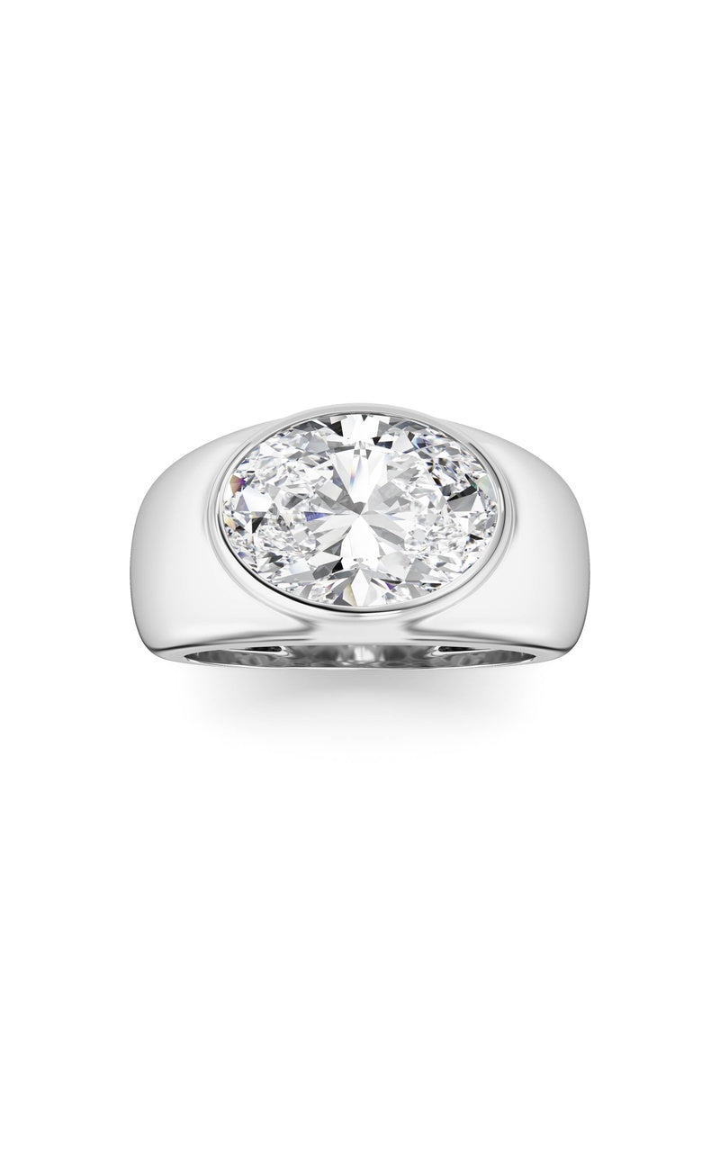 14K White Gold Ring KJ03293R.OV-3-21F, 14K White Gold