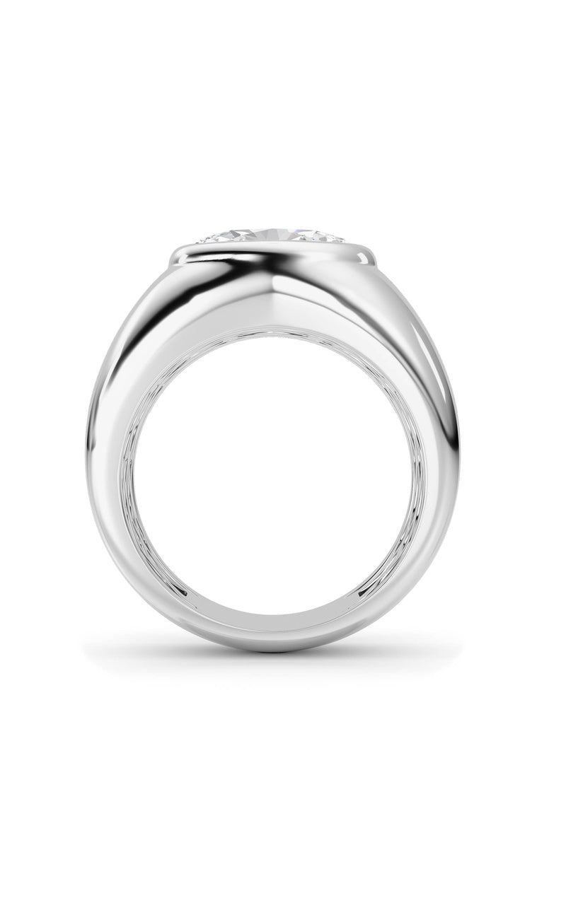 14K White Gold Ring KJ03293R.OV-3-21F, 14K White Gold