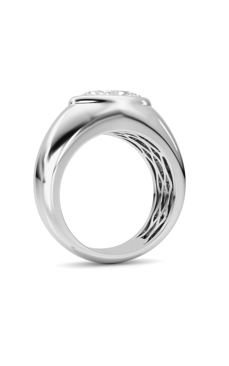 14K White Gold Ring KJ03293R.OV-3-21F, 14K White Gold