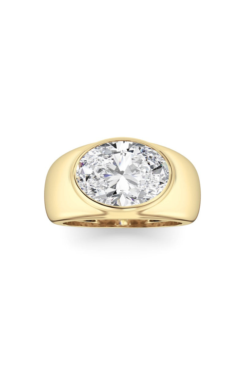 14K White Gold Ring KJ03293R.OV-3-21F, 14K Yellow Gold
