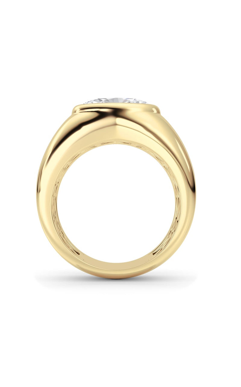 14K White Gold Ring KJ03293R.OV-3-21F, 14K Yellow Gold