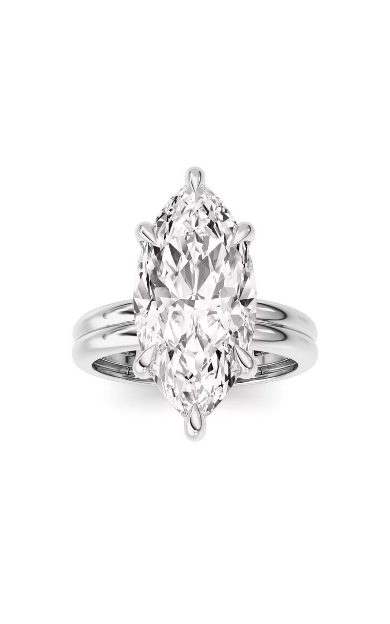 14K White Gold Ring KJ03302R.MQ-4-21F, 14K White Gold
