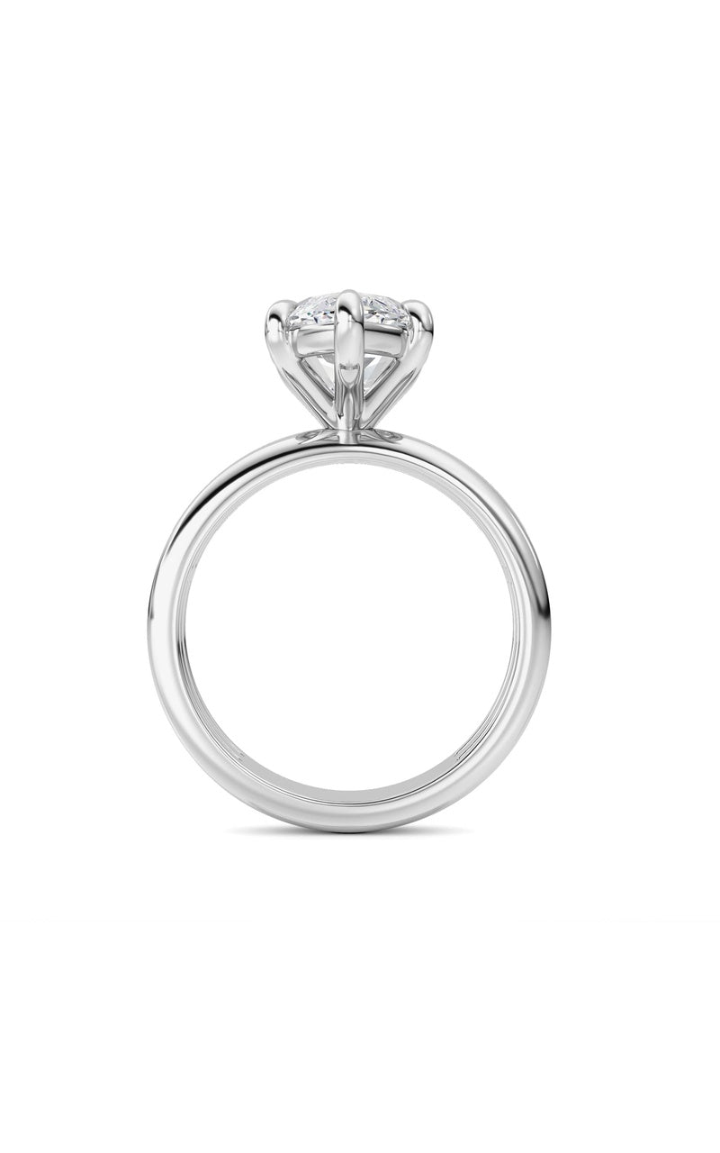 14K White Gold Ring KJ03302R.MQ-4-21F, 14K White Gold