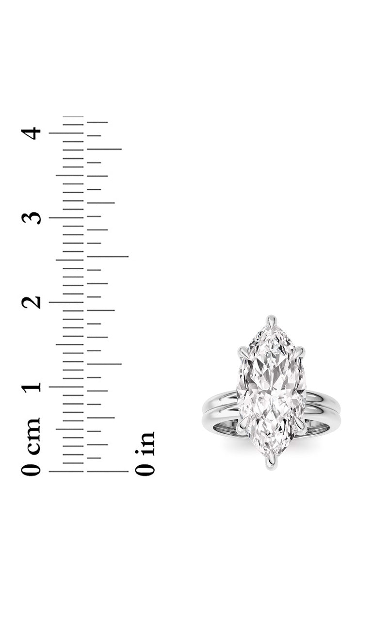 14K White Gold Ring KJ03302R.MQ-4-21F, 14K White Gold