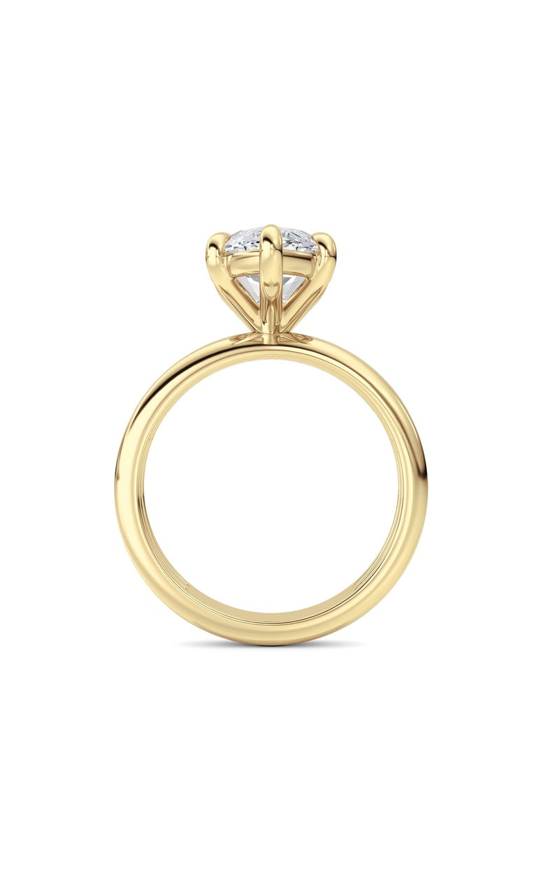 14K White Gold Ring KJ03302R.MQ-4-21F, 14K Yellow Gold
