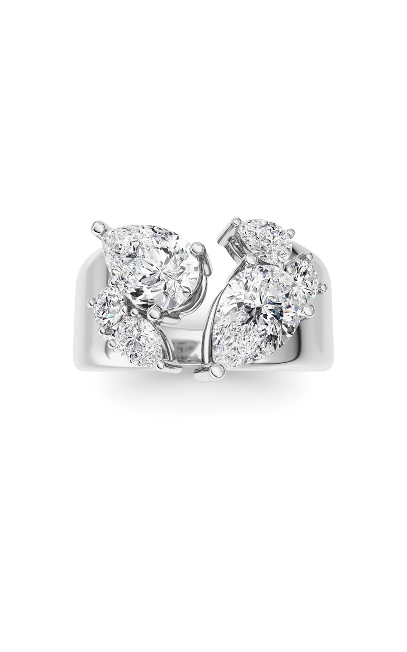 14K White Gold Ring KJ03307R.PS-RD-2.5-21F, 14K White Gold