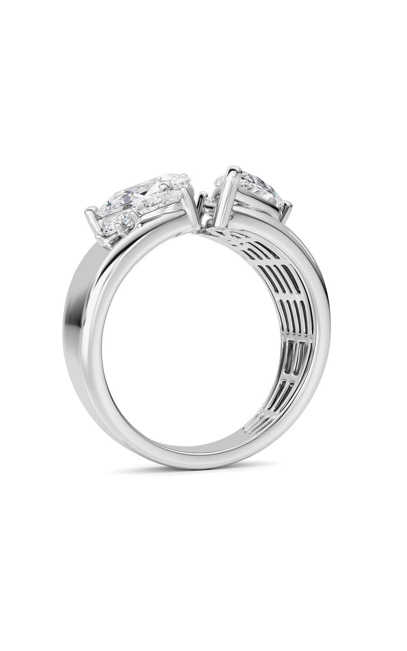 14K White Gold Ring KJ03307R.PS-RD-2.5-21F, 14K White Gold