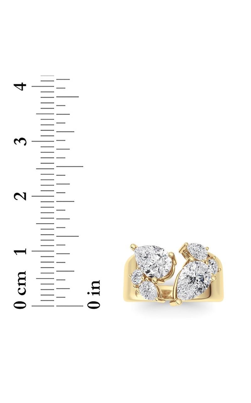 14K White Gold Ring KJ03307R.PS-RD-2.5-21F, 14K Yellow Gold