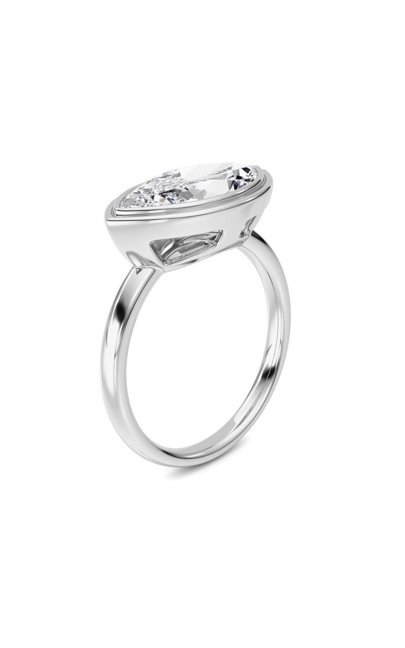 14K White Gold Ring KJ03333R.MQ-3-21F, 14K White Gold