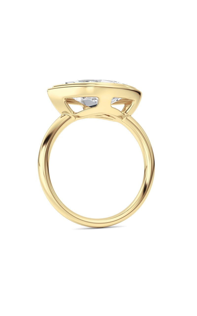 14K White Gold Ring KJ03333R.MQ-3-21F, 14K Yellow Gold