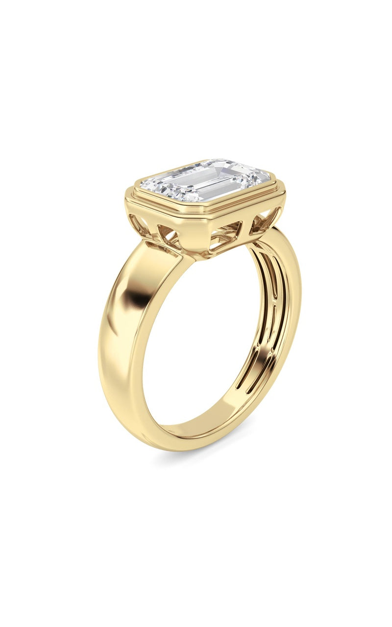 14K White Gold Ring KJ03334R.EM-3-21F, 14K Yellow Gold