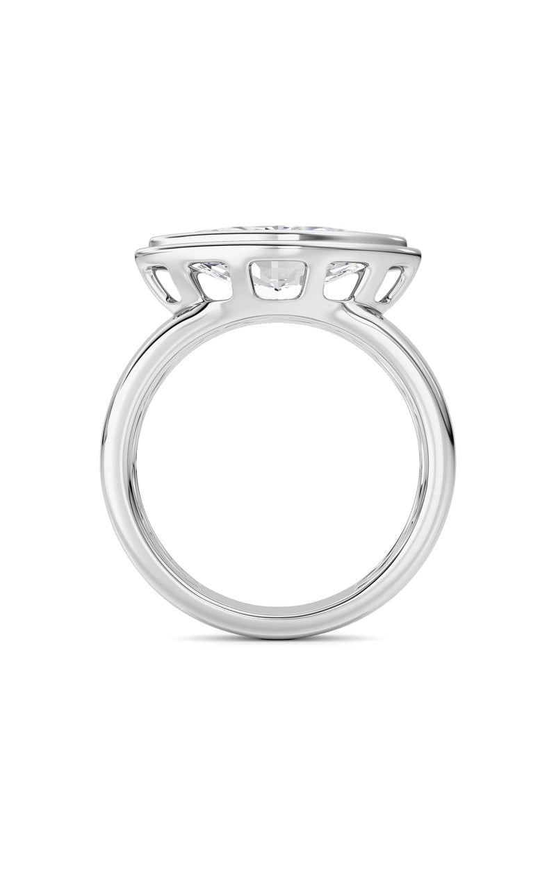 14K White Gold Ring KJ03334R.MQ-3-21F, 14K White Gold
