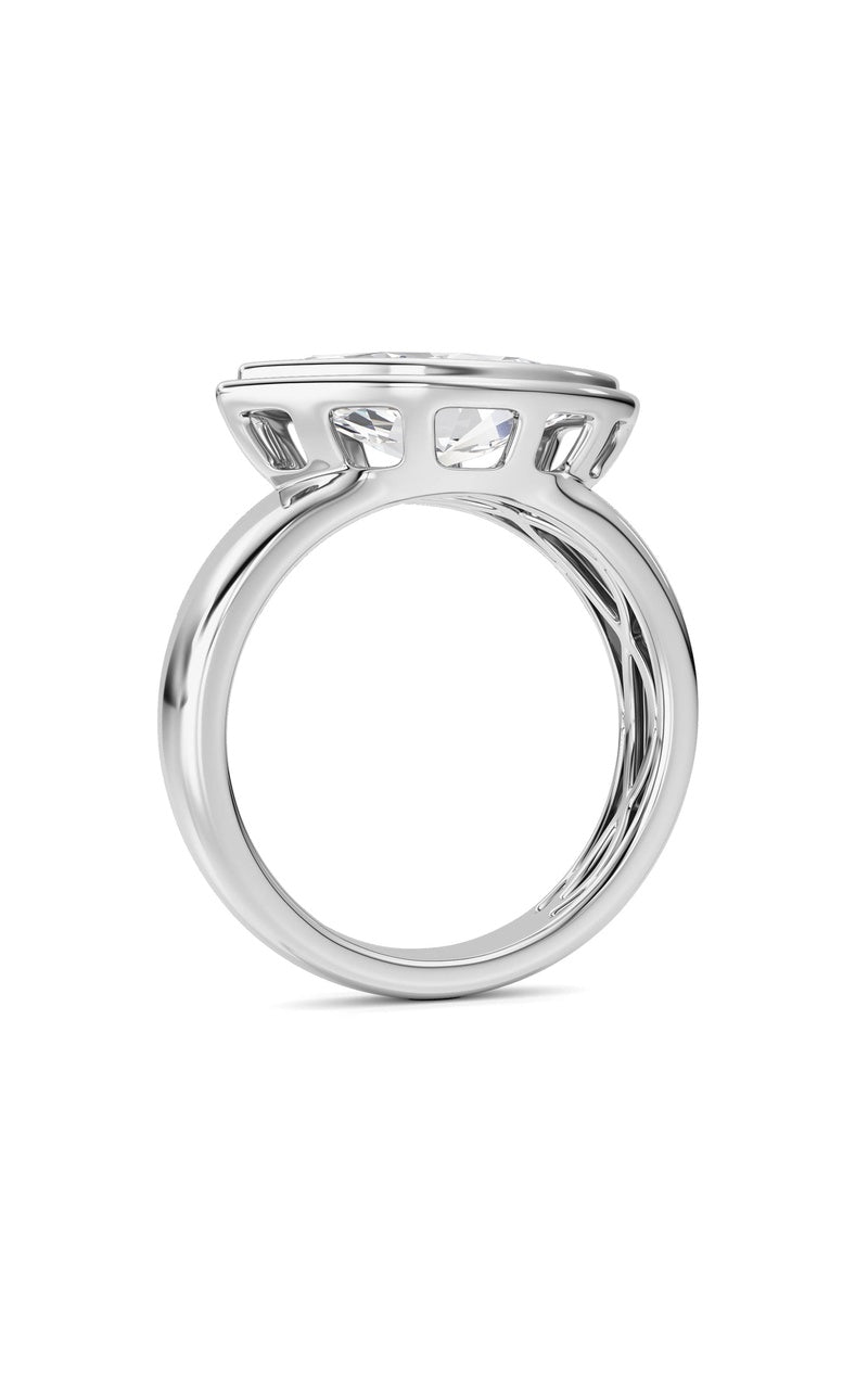 14K White Gold Ring KJ03334R.MQ-3-21F, 14K White Gold