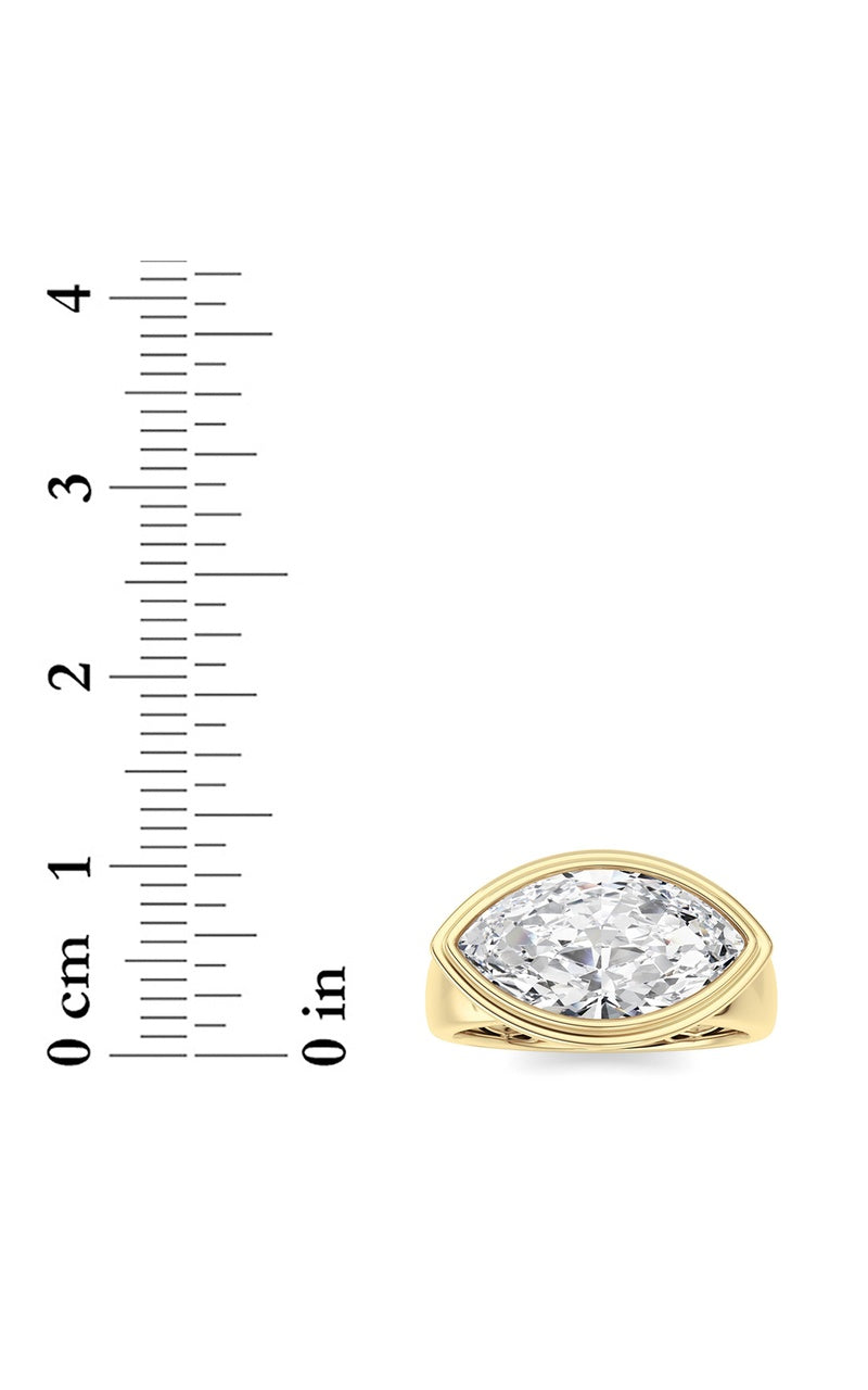 14K White Gold Ring KJ03334R.MQ-3-21F, 14K Yellow Gold
