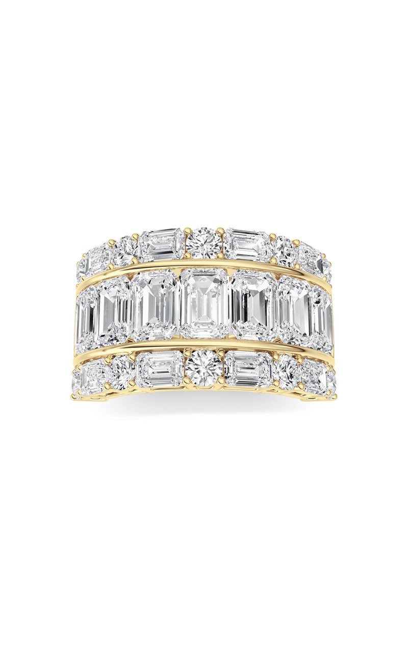 14K White Gold Ring KJ03408R.EM-RD-7-21F, 14K Yellow Gold