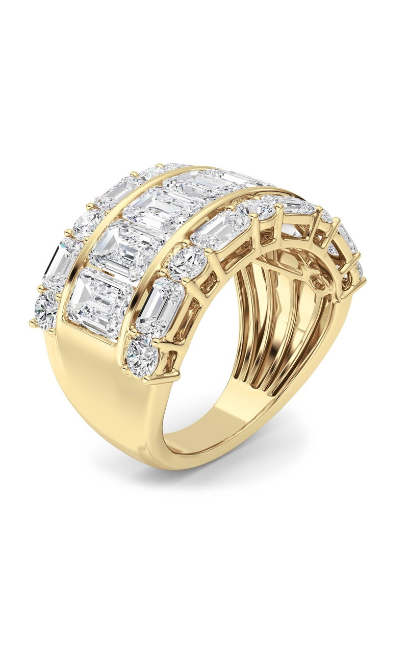 14K White Gold Ring KJ03408R.EM-RD-7-21F, 14K Yellow Gold