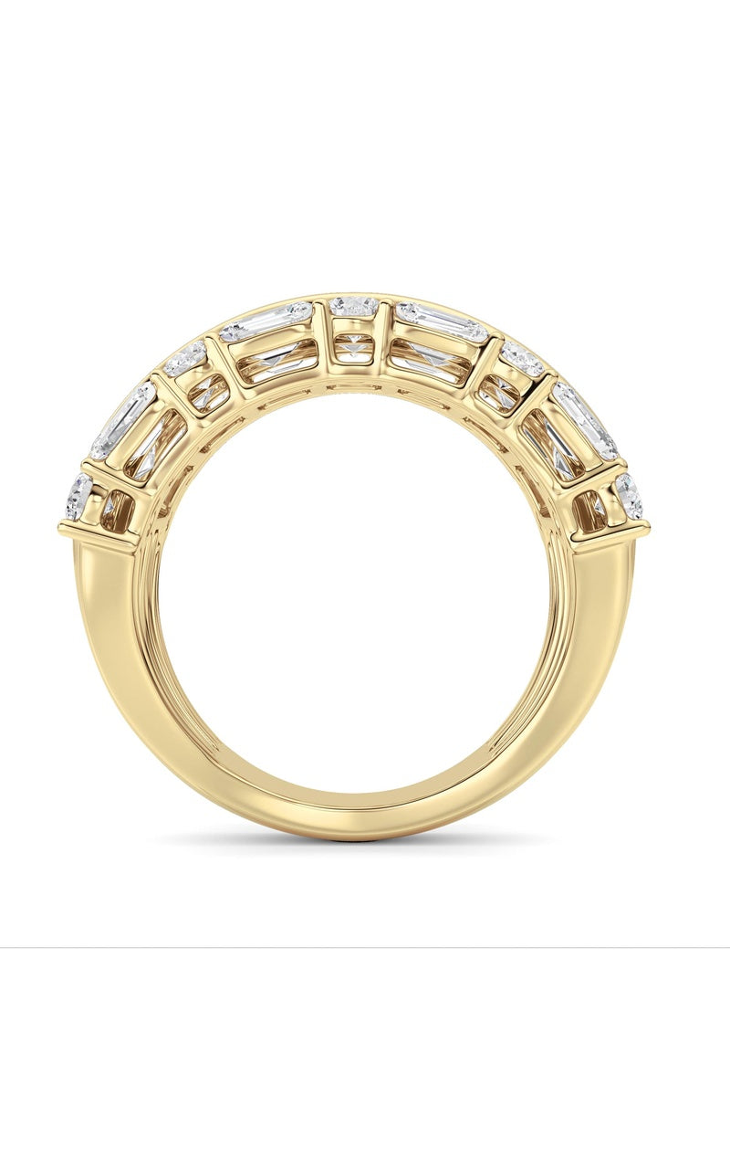 14K White Gold Ring KJ03408R.EM-RD-7-21F, 14K Yellow Gold