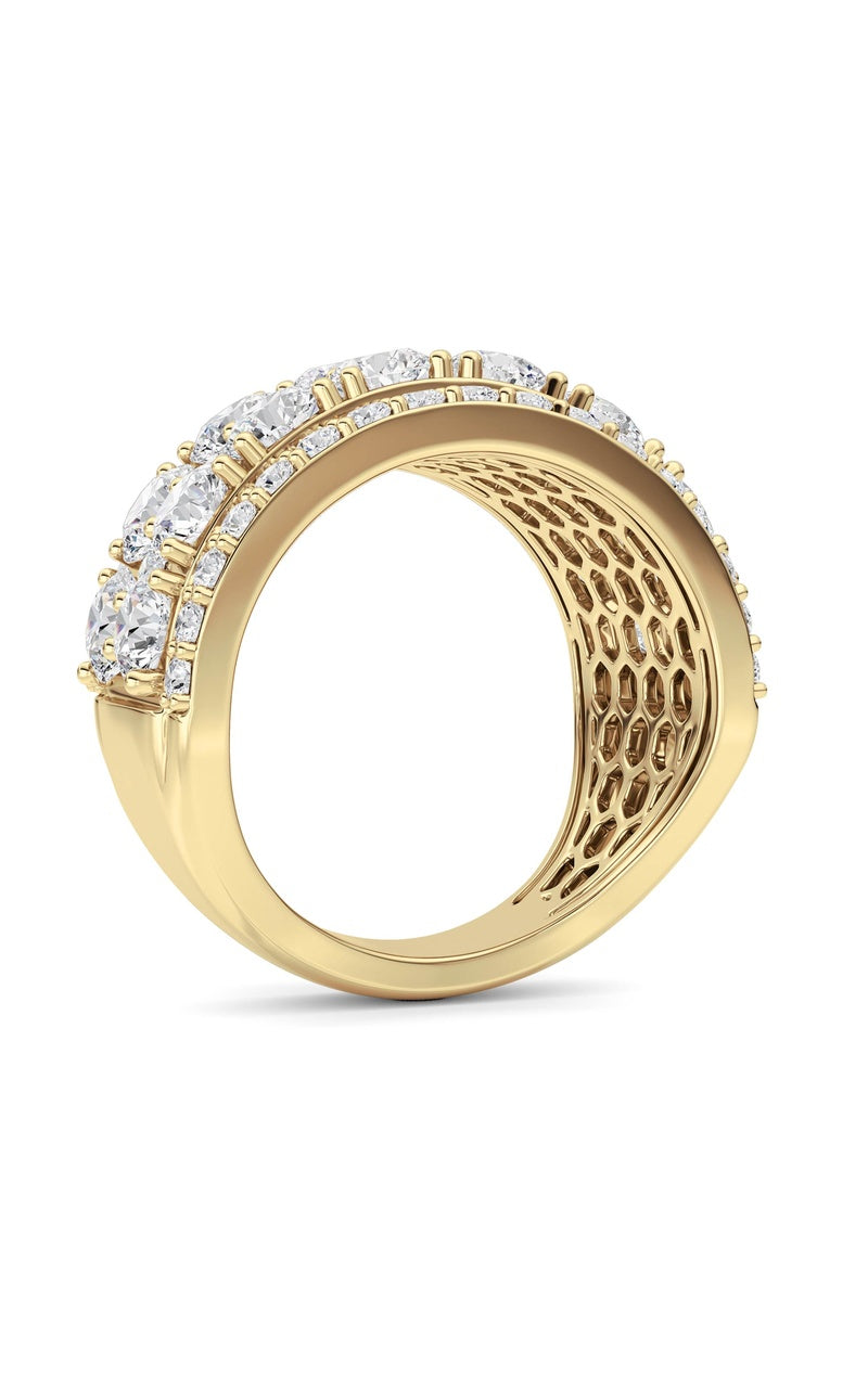 14K White Gold Ring KJ03410R.RD-5-21F, 14K Yellow Gold