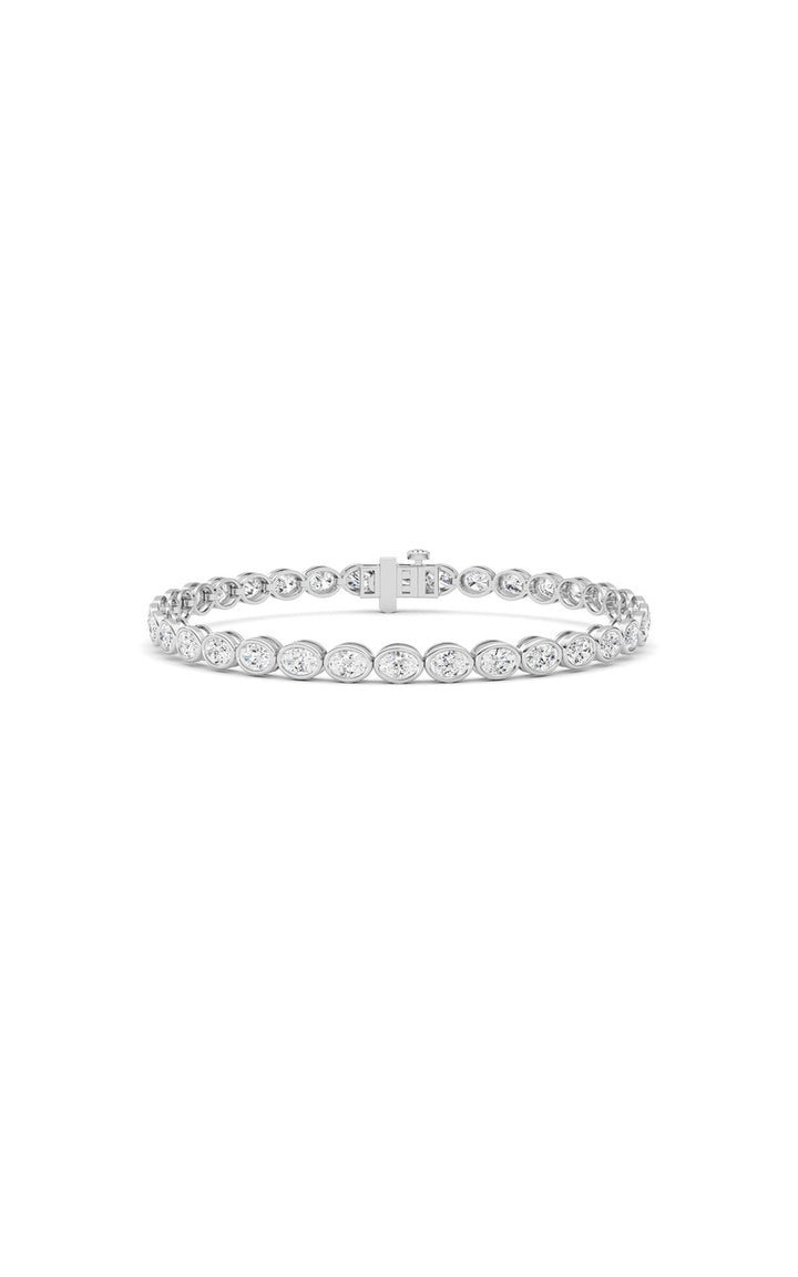 5 Cttw Four Prong Classic Tennis Bracelet in 14K White Gold