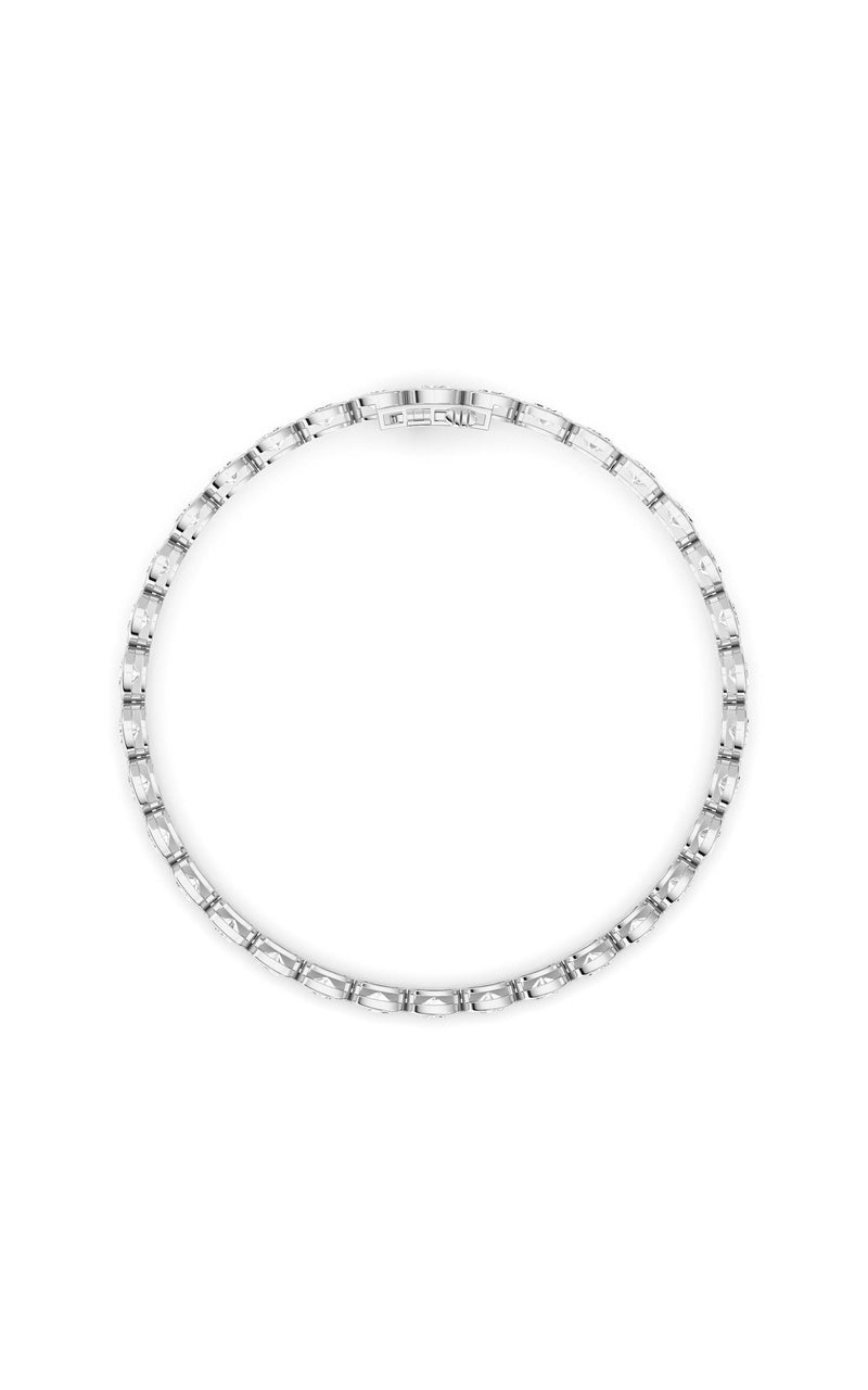 5 Cttw Four Prong Classic Tennis Bracelet in 14K White Gold, 14K White Gold
