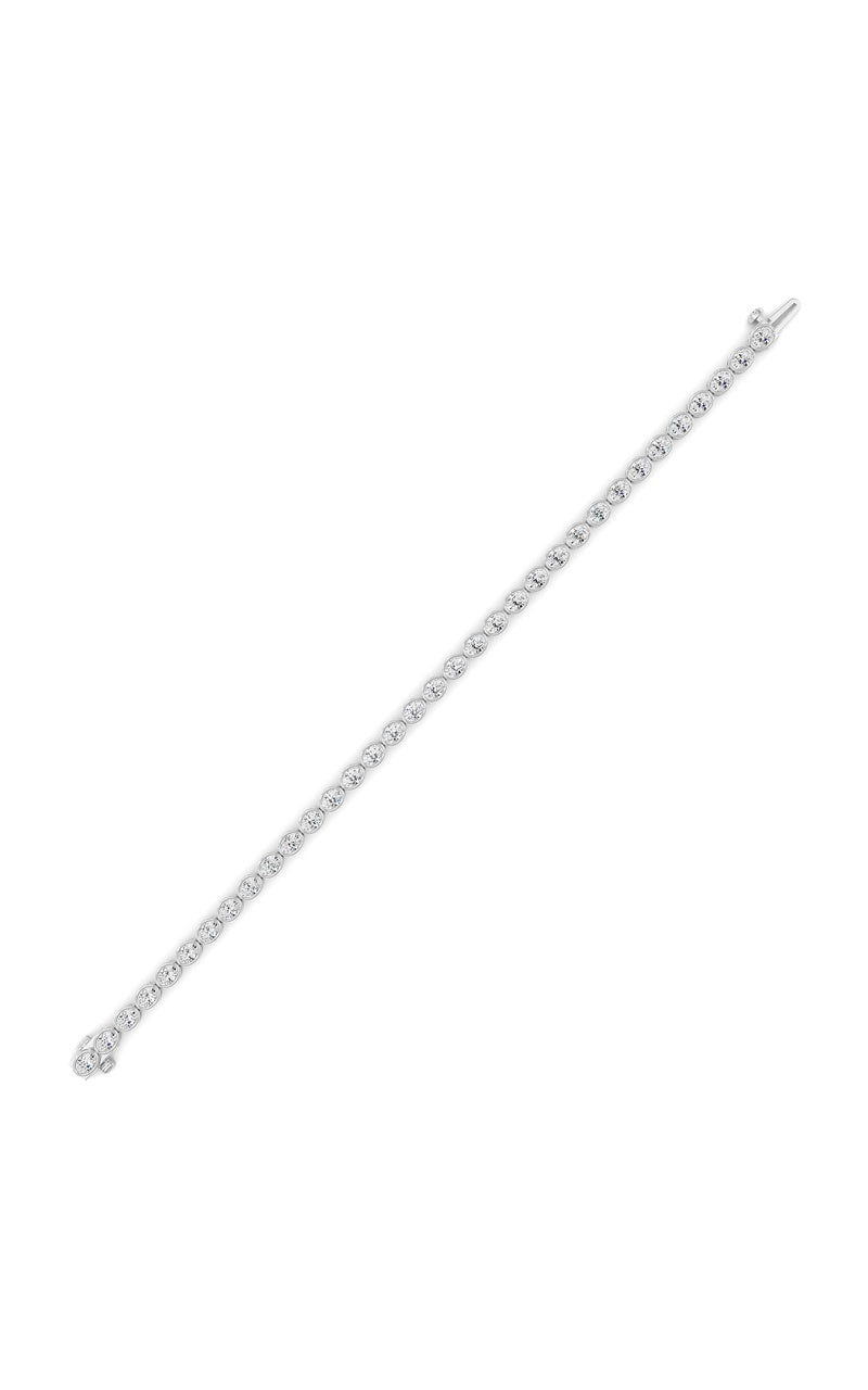 5 Cttw Four Prong Classic Tennis Bracelet in 14K White Gold, 14K White Gold
