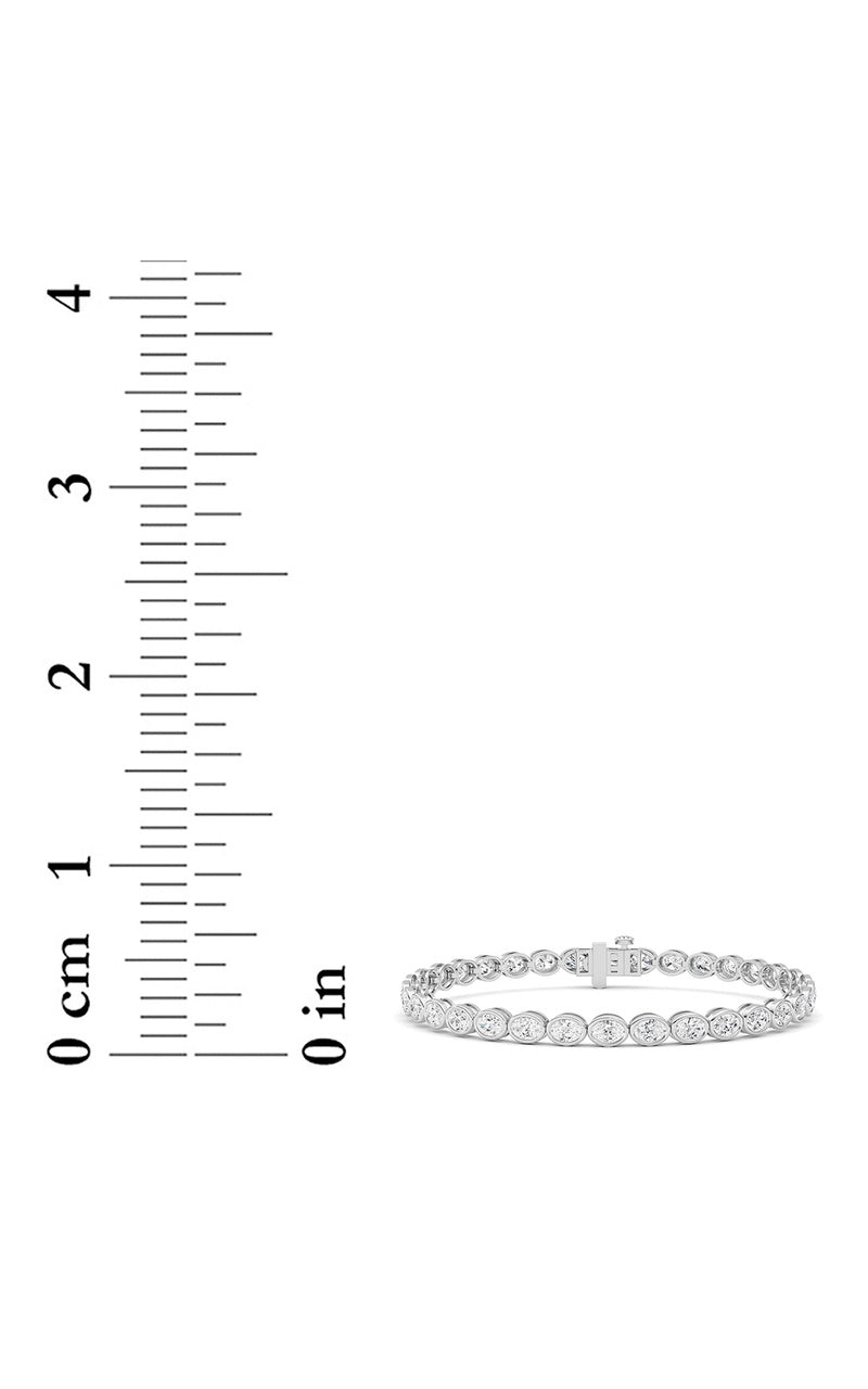 5 Cttw Four Prong Classic Tennis Bracelet in 14K White Gold, 14K White Gold