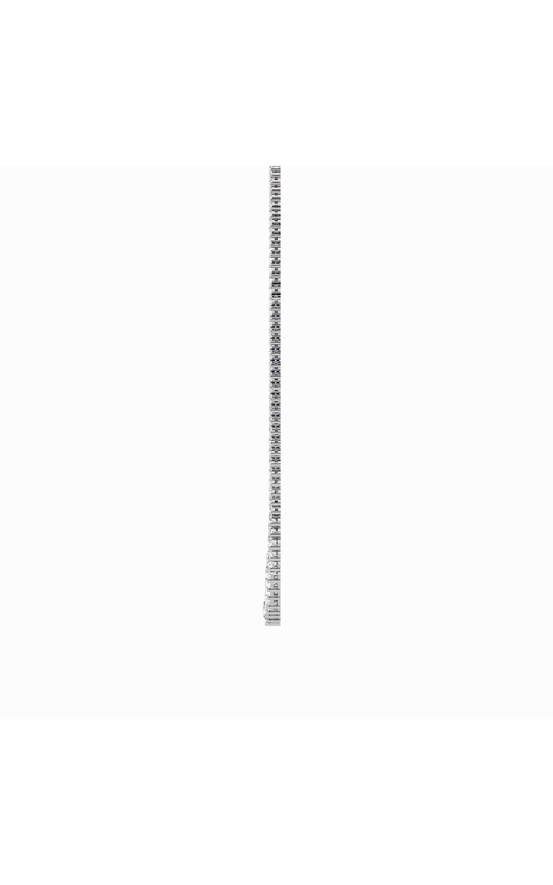 10 Cttw Graduated Tennis Necklace in 14K White Gold, 14K White Gold