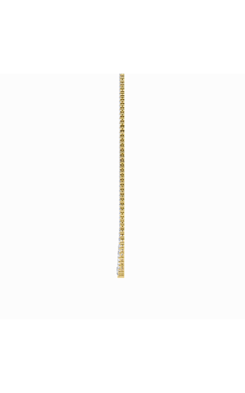 10 Cttw Graduated Tennis Necklace in 14K White Gold, 14K Yellow Gold