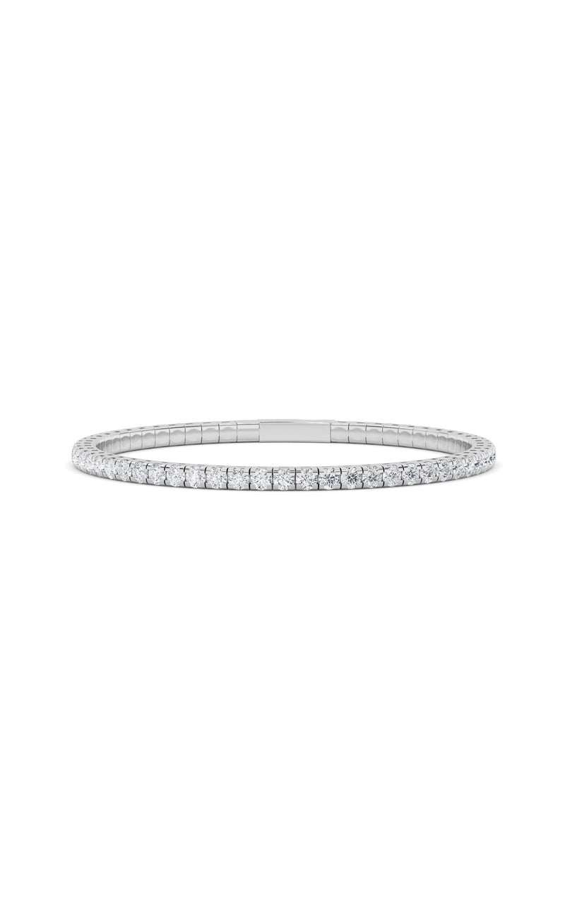 5.5Cttw Round Shaped Lab Grown Diamond (GVS)  Bracelet in 14K Gold