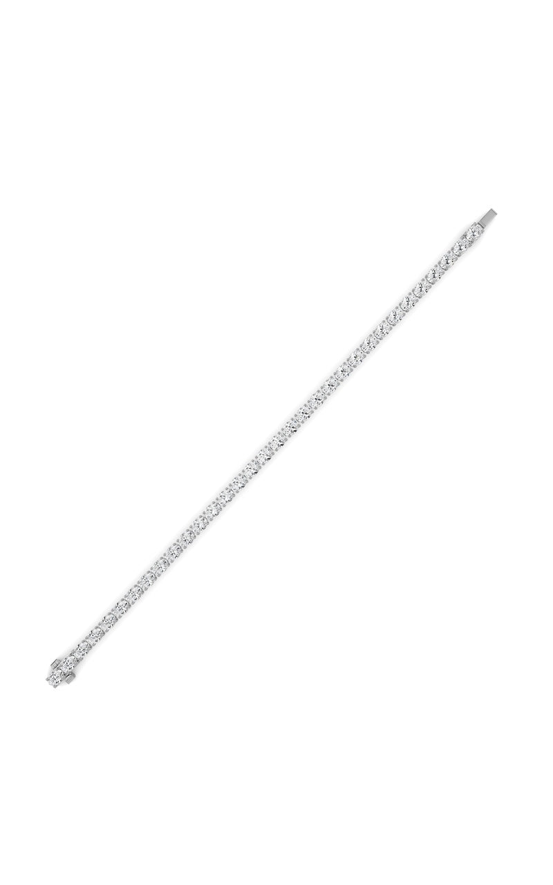 10.5Cttw Oval Shaped Lab Grown Diamond (F/VS) Classic Line Bracelet in 14K Gold