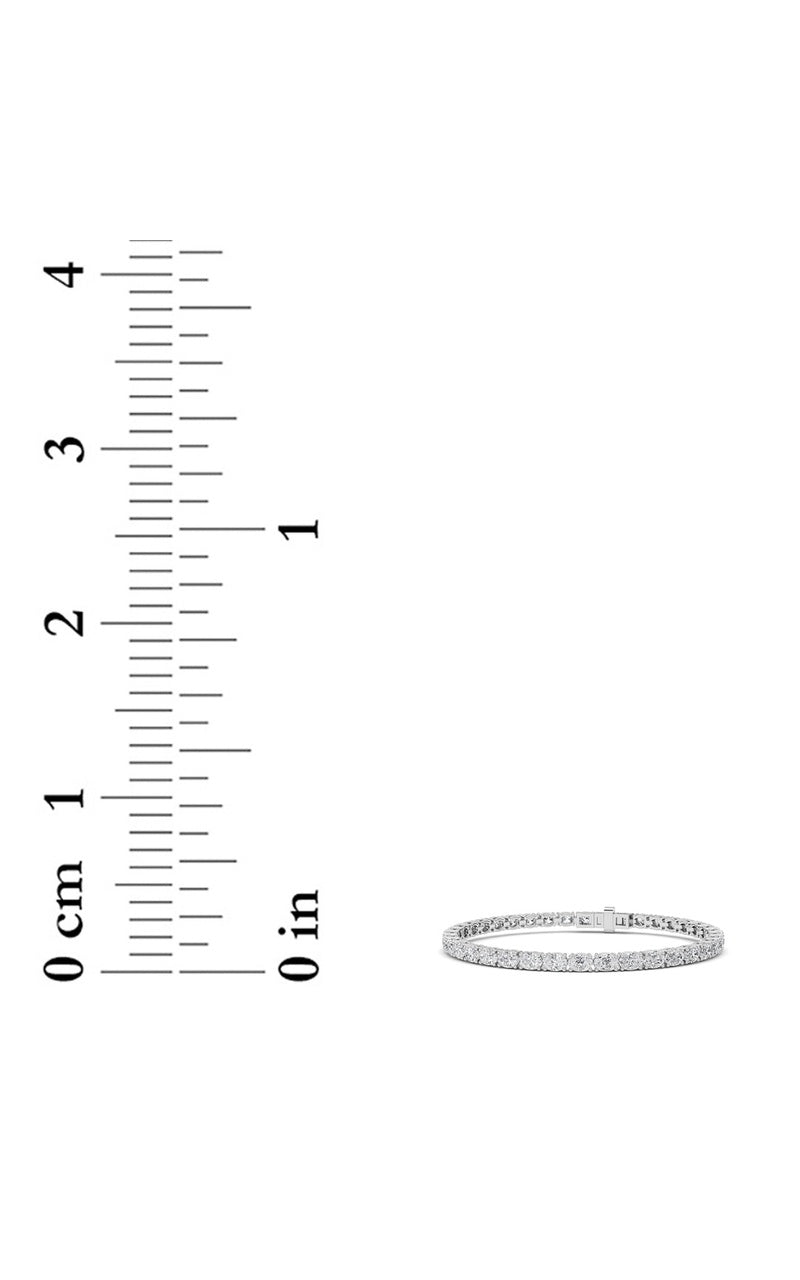 7CTW Oval Shaped Lab Grown Diamond (F/VS) Tennis Bracelet in 14K Gold