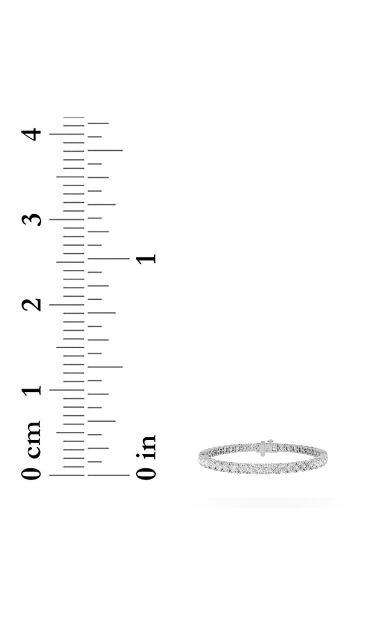 8Cttw Round Shaped Lab Grown Diamond (G/VS) Tennis Bracelet in 14K Gold