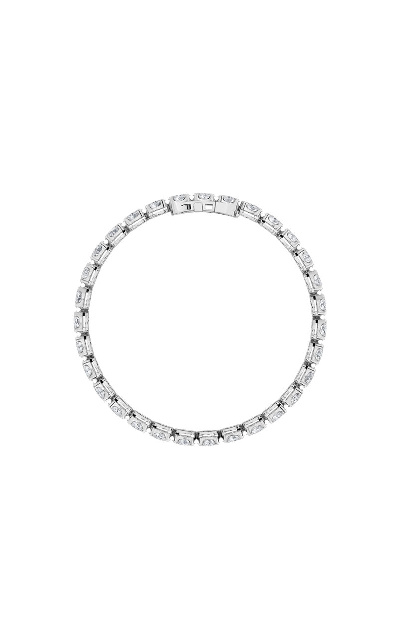 11Cttw Oval Shaped Lab Grown Diamond (F/VS) Bracelet in 14K Gold