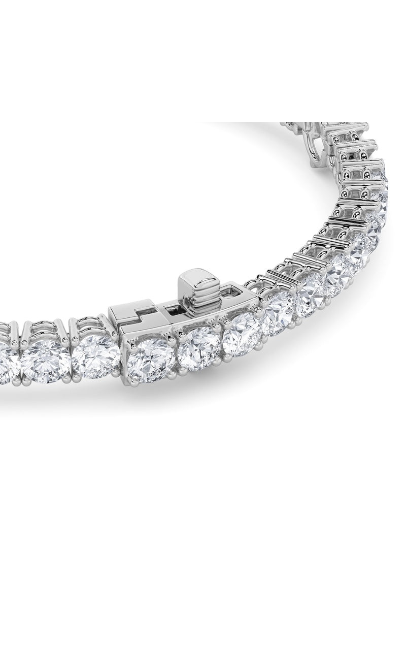 10Cttw Pear Shaped Lab Grown Diamond (F/VS) East West Station Bracelet in 14K Gold