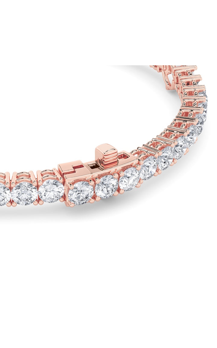 10Cttw Pear Shaped Lab Grown Diamond (F/VS) East West Station Bracelet in 14K Gold