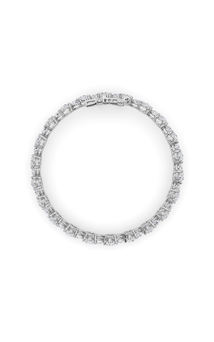 13CTW Round Shaped Lab Grown Diamond (F/VS) Cluster Bracelet in 14K Gold