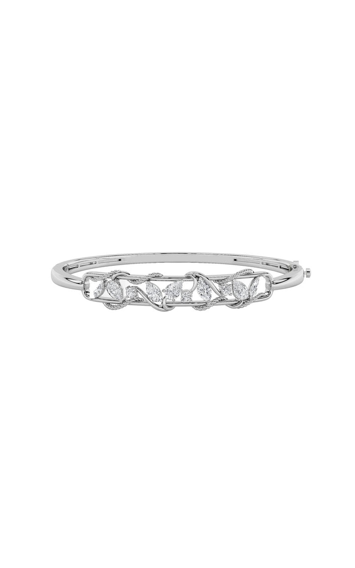 2Cttw Pear Shaped Lab Grown Diamond (F/VS) Bracelet in 14K Gold