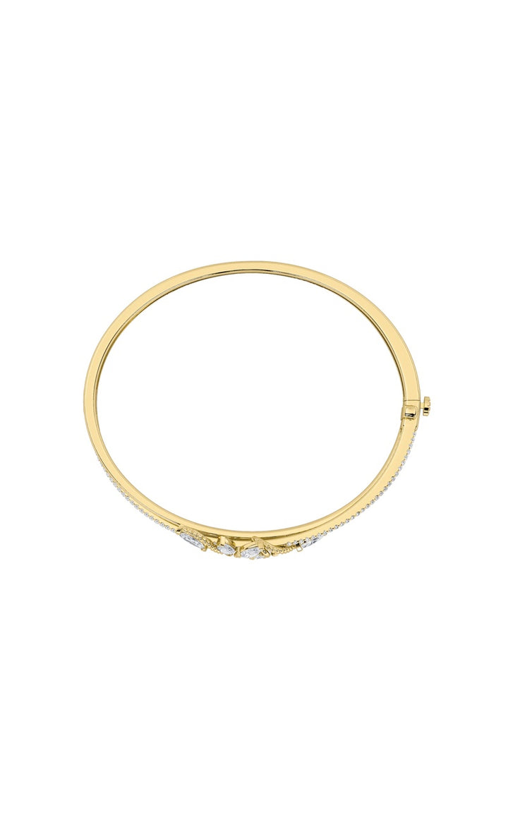 2CTW Marquise Shaped Lab Grown Diamond (F/VS) Bracelet in 14K Gold