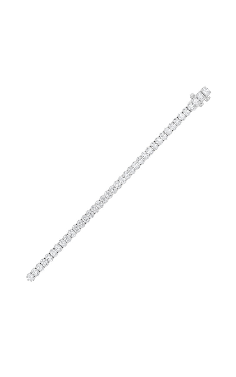15Cttw Oval Shaped Lab Grown Diamond North South Bracelet in 14K Gold (F/VS)