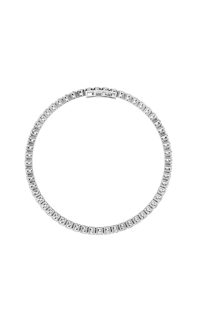 14K White Gold Bracelet KJ01855B.RD-5-21F