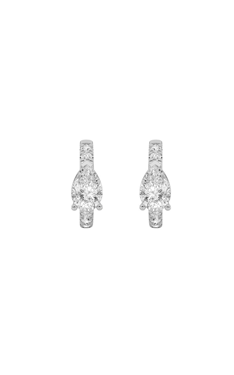14K White Gold Earring KJ00184H.PS-1.5-21F