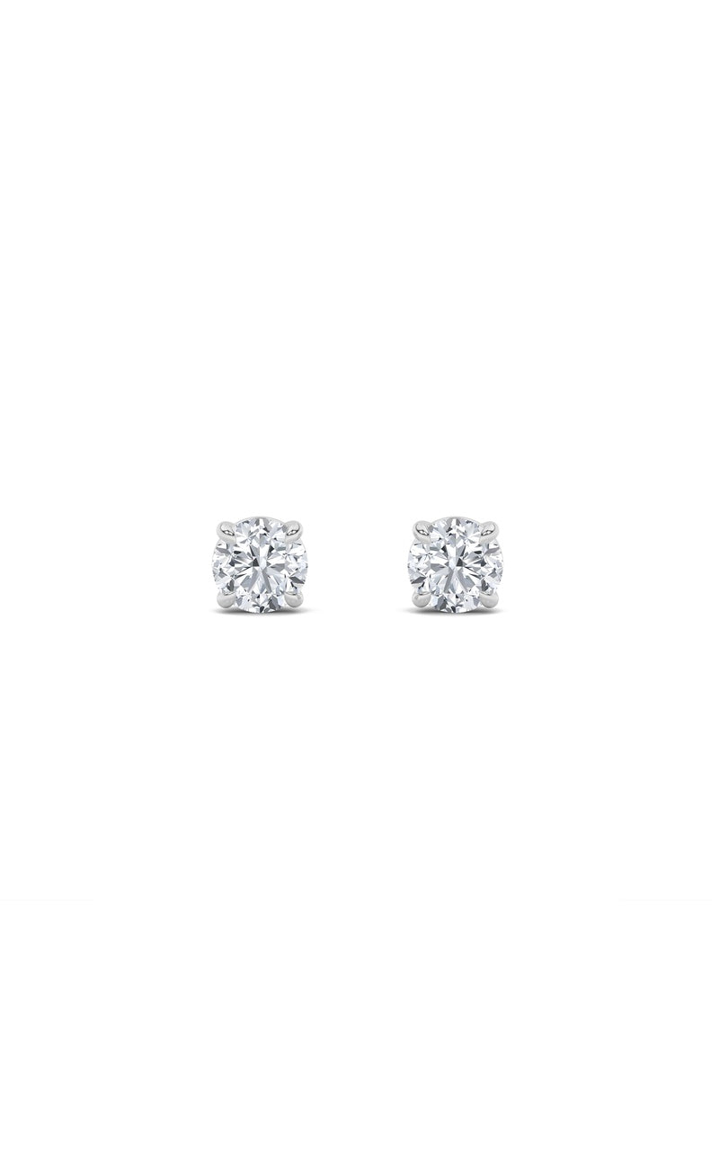 0.25Cttw Round Shaped Lab Grown Diamond (F/VS) Stud Earrings in 14K Gold