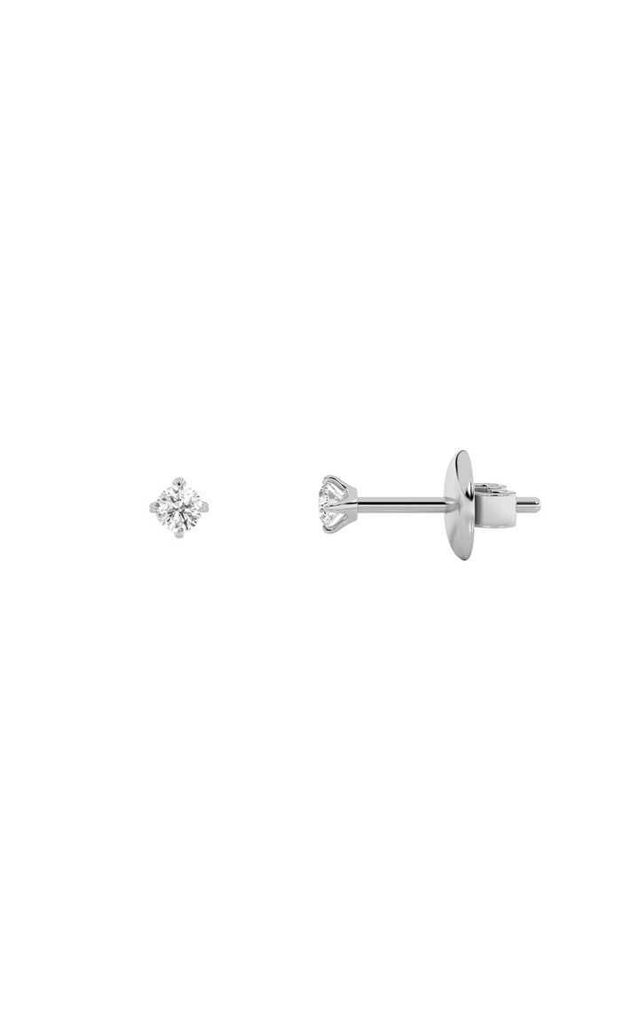 0.25Cttw Round Shaped Lab Grown Diamond (F/VS) Stud Earrings in 14K Gold